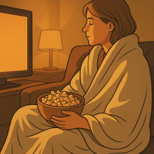 Mısır Eşliğinde Film Seyretmek